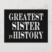 最高の素晴らし姉妹姉妹 ポストカード (正面)