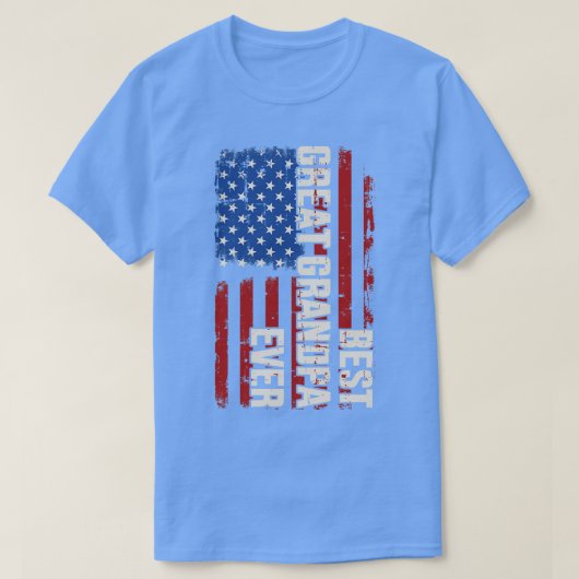 最高の素晴らし父dのためにアメリカ人の祖父 tシャツ (デザイン正面)