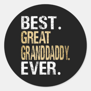 最高の素晴らしGranddaddy Ever特別な素晴らしGrandpa ラウンドシール