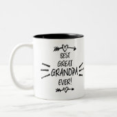 最高の素晴らしGrandpa Ever ツートーンマグカップ (左)