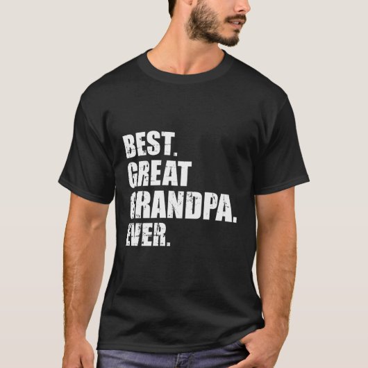 最高の素晴らしGrandpa Ever Tシャツ (正面)