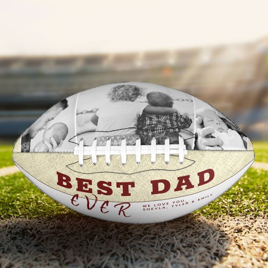 最高の素朴パパタイポグラフィ父の日3写真 アメリカンフットボール