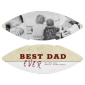 最高の素朴パパタイポグラフィ父の日3写真 アメリカンフットボール (パネル)