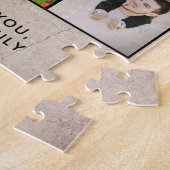 最高の素朴パパ父の日3写真 ジグソーパズル (側面)