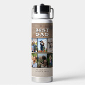 最高の素朴パパ父の日6写真 ウォーターボトル (背面)