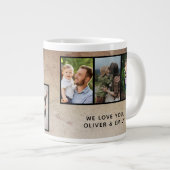 最高の素朴パパ父の日6写真 ジャンボコーヒーマグカップ (正面右)