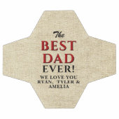 最高の素朴パパ・エバー・ファーザー・デイ サッカーボール (フラット)