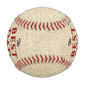 最高の素朴パパ・エバー・ファーザー・デイ 野球ボール (裏面)