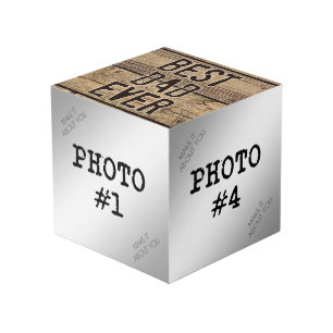 最高の素朴パパ フォトキューブ