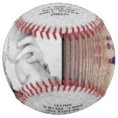 最高の素朴パパEver Father's Day 2 Photo Collage ソフトボール (正面)