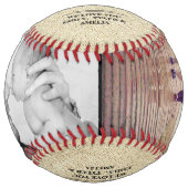 最高の素朴パパEver Father's Day 2 Photo Collage ソフトボール (正面)