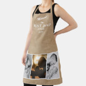 最高の素朴パパEver Father's Day Keepsake 3 Photo エプロン (インサイチュ)