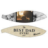 最高の素朴パパEver Father's Day Keepsake 3 Photo バスケットボール (パネル)