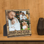 最高の素朴パパEVER WOODフォトコラージュ フォトプラーク<br><div class="desc">5.25x5.25インチの写真最高のキープエネルバックディスプレイで、素朴な茶色の風化した木の板の背景と自分の文字の上にフェイク3つの写真を搭載し、あなたの父親をパパEVERとして認めカスタムる。彼の誕生日、父の日または休日のために意味のある贈り物をする。写真のヒント：被写体が中央にある写真を選択し、同様の形状にプリトリミングする前にCROPツールを使用してテンプレート領域内の画像を調整する。アシスタンス：救済デザインの変更やカスタマイズ、色の変更、サイズ変更、別の製品へのデザインの転送やアイテムの調整を希望する場合は連絡、Zazzle Chatまたはmakeitaboutyoustore@gmail.com経由でデザイザBEFORE ORDERING。</div>
