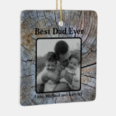 最高の素朴動揺して樹皮模様 セラミックオーナメント (右)