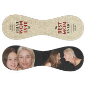 最高の素朴母は写真コラージュ2つ ソフトボール (パネル)