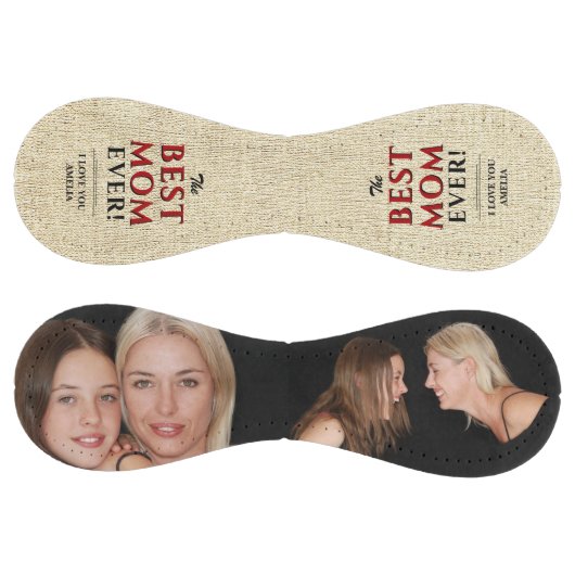 最高の素朴母は写真コラージュ2つ ソフトボール (パネル)