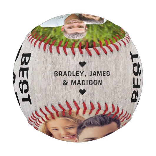 最高の素朴・エバーの写真名カスタム域 野球ボール (裏面)