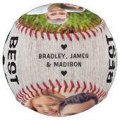 最高の素朴・Softball写真名カスタム名 ソフトボール (裏面)