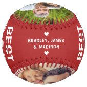 最高の素朴・Softball写真名カスタム名 ソフトボール (裏面)