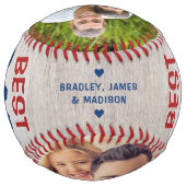 最高の素朴・Softball写真名カスタム名 ソフトボール (裏面)