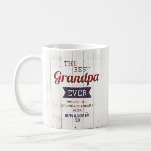最高の素朴Grandpa Ever Father's Day写真 コーヒーマグカップ