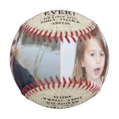 最高の素朴StepパパEver 2 Photo Father's Day 野球ボール (正面)