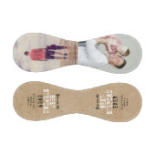 最高の素朴Stepdad Father's Day 2 Photo Collage 野球ボール (パネル)