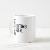 最高の経理マネージャー コーヒーマグカップ (正面左)