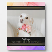 最高の結婚写真テンプレート フォトプラーク (正面)