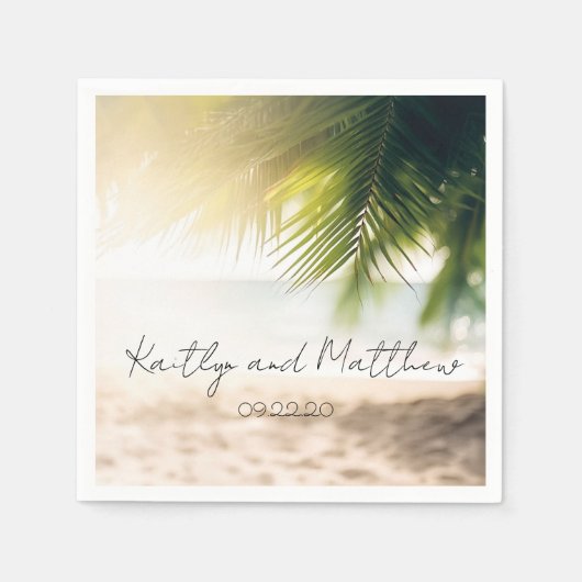 最高の結婚夏 スタンダードカクテルナプキン (正面)