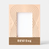 最高の結婚犬 レーザー彫刻フレーム (正面)