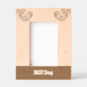最高の結婚犬 レーザー彫刻フレーム (正面)