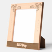 最高の結婚犬 レーザー彫刻フレーム (左)