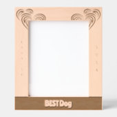最高の結婚犬 レーザー彫刻フレーム (正面)