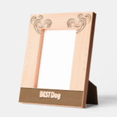 最高の結婚犬 レーザー彫刻フレーム (左)