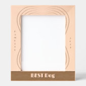 最高の結婚犬 レーザー彫刻フレーム (正面)