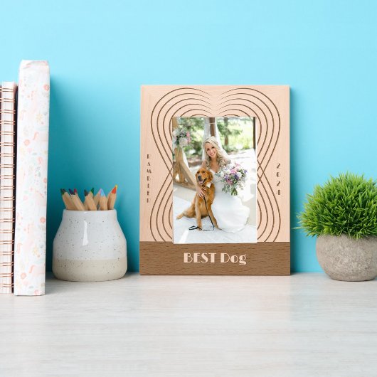 最高の結婚犬 レーザー彫刻フレーム