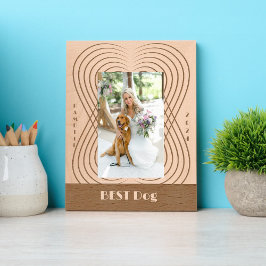 最高の結婚犬 レーザー彫刻フレーム