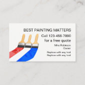 最高の絵を描契約者ハウスペインター 名刺 (正面)