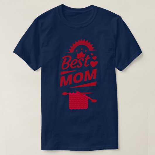 最高の編み物ママEver88 Tシャツ (デザイン正面)