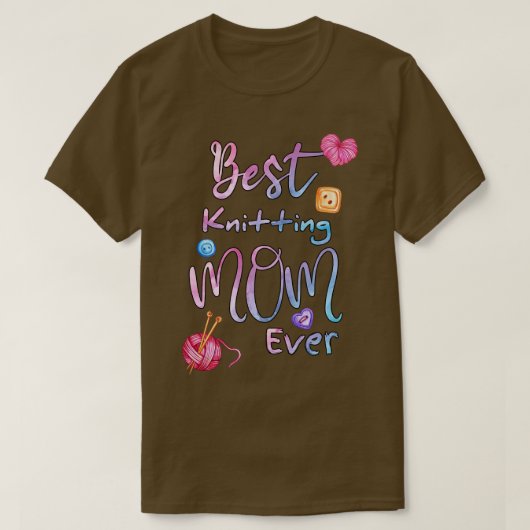 最高の編み物ママEver 150 Tシャツ (デザイン正面)