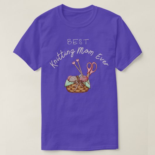 最高の編み物ママEver 163 Tシャツ (デザイン正面)