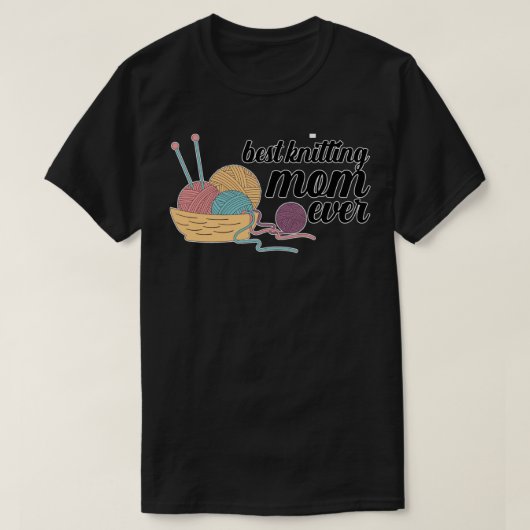 最高の編み物ママEver 338 Tシャツ (デザイン正面)