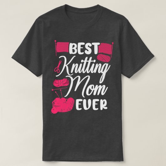 最高の編み物ママEver 365 Tシャツ (デザイン正面)