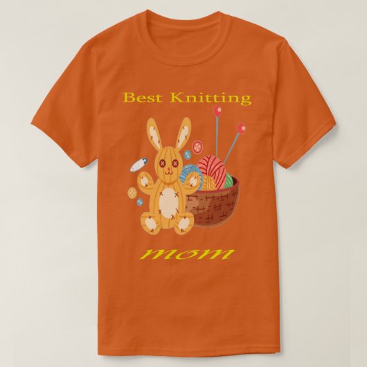 最高の編み物ママEver 495 Tシャツ (デザイン正面)