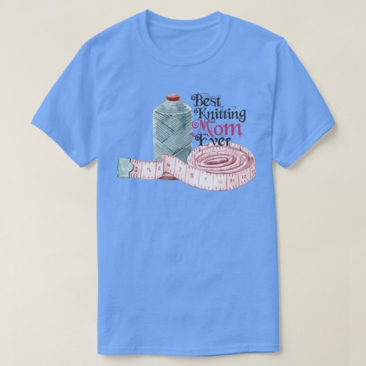 最高の編み物ママEver 51 Tシャツ (デザイン正面)