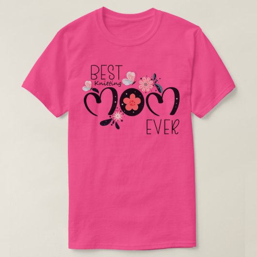 最高の編み物ママEver 54 Tシャツ (デザイン正面)
