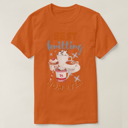 最高の編み物ママEver 597 Tシャツ (デザイン正面)