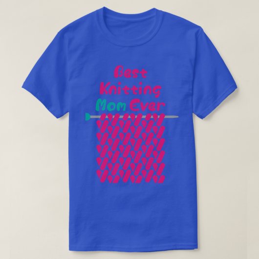 最高の編み物マ57歳 Tシャツ (デザイン正面)